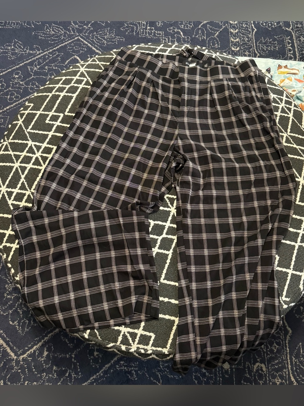 Studio by Torrid Size 14 Short Plaid Career Pants Black Tan Check Trouser